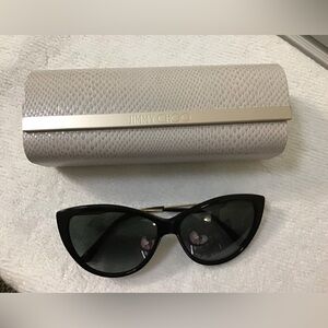 Jimmy Choo Black and White Sunglasses Classic Accessories